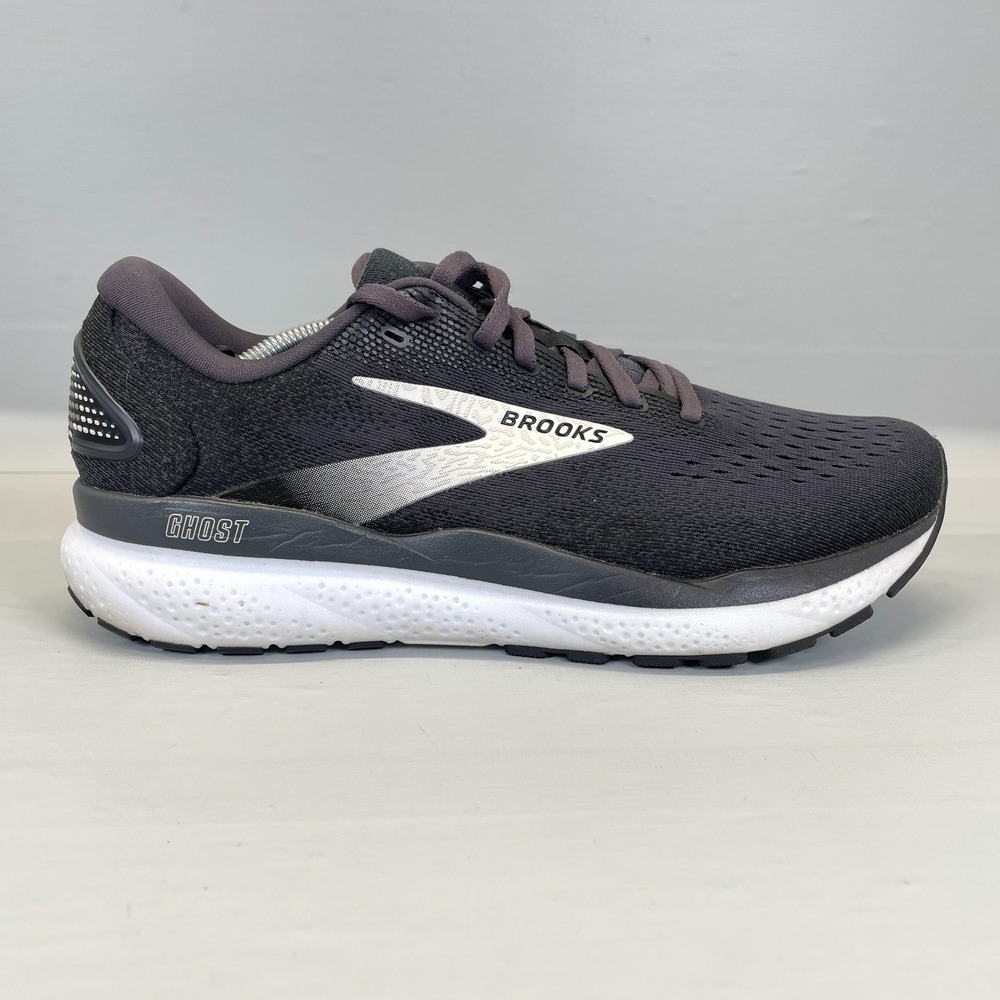 Brooks Ghost 16 Running Shoes Womens Size 10 Wide D Black Mesh Athletic Sneakers